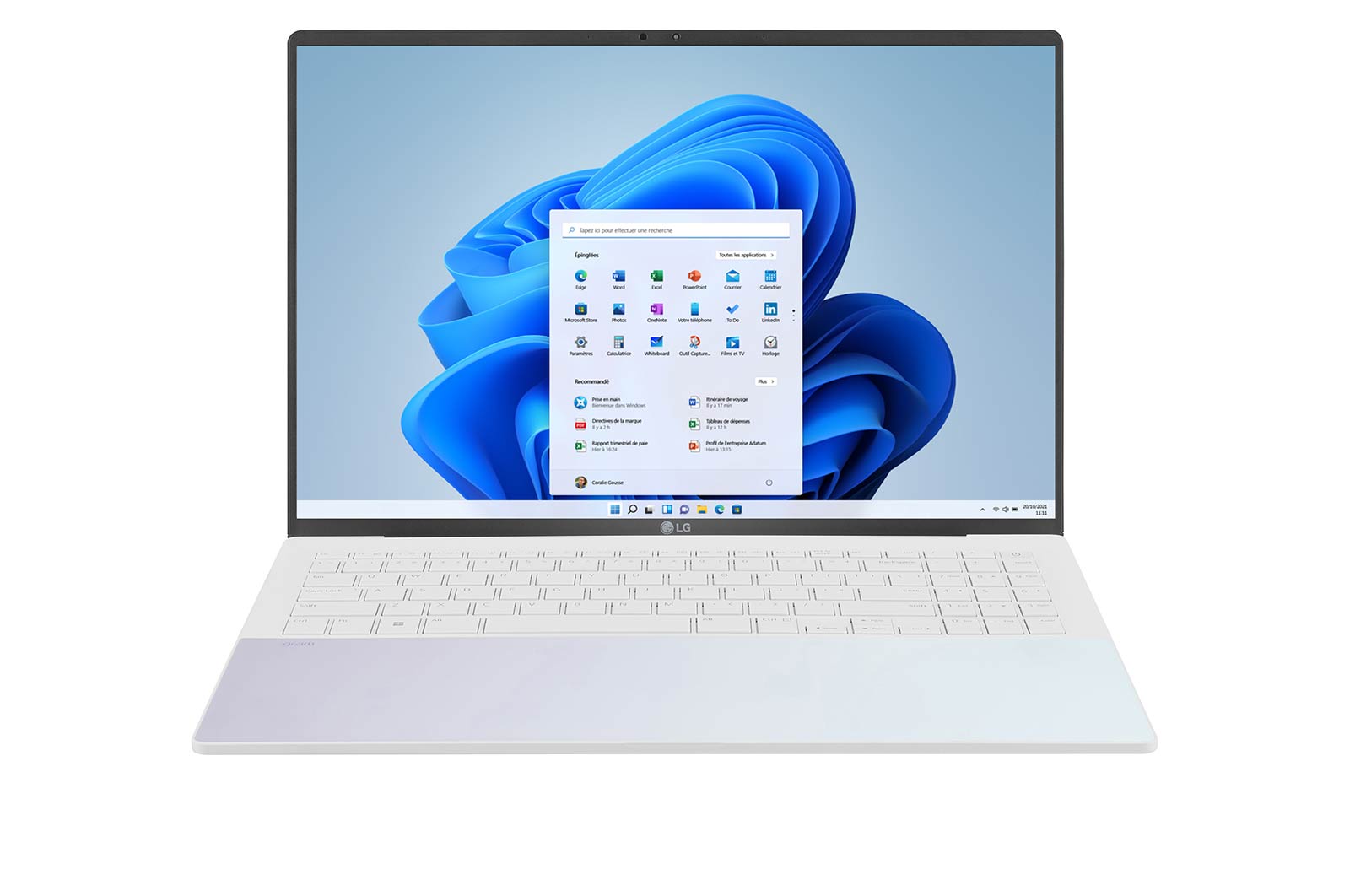 Vue avant de LG gram Style 16Z90RS | Windows 11 Home Advanced | 16&#34; 1250g | Intel® Core™ i7 | RAM 32Go | SSD 1To NVMe™ LG 16Z90RS-G.AD77F