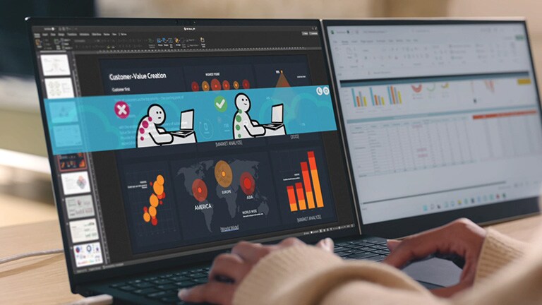 LG gram prend soin de vous avec Mirametrix®.