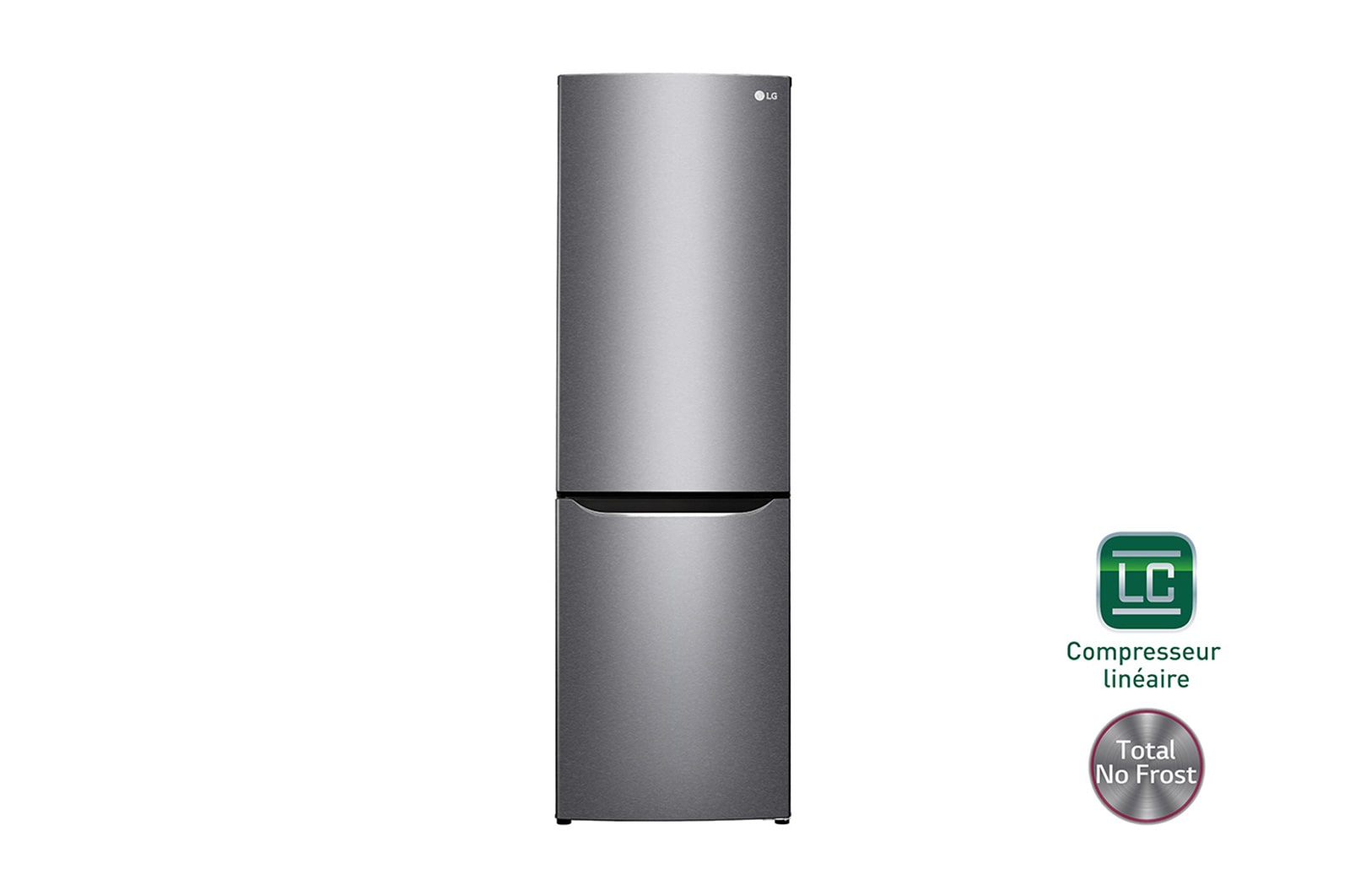 Vue avant de Réfrigérateur combiné | Total No Frost | Compresseur linéaire inverter | Smart Diagnosis™ | A&#43;&#43; LG GB4816SDS
