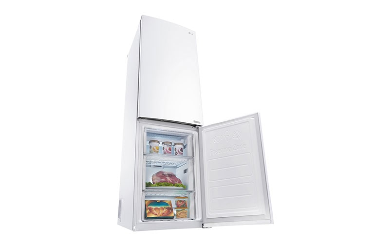 LG Réfrigérateur combiné | Total No Frost | Compresseur linéaire inverter | Smart Diagnosis™ | Moist Balance Crisper | A++, LG GB6106SWH