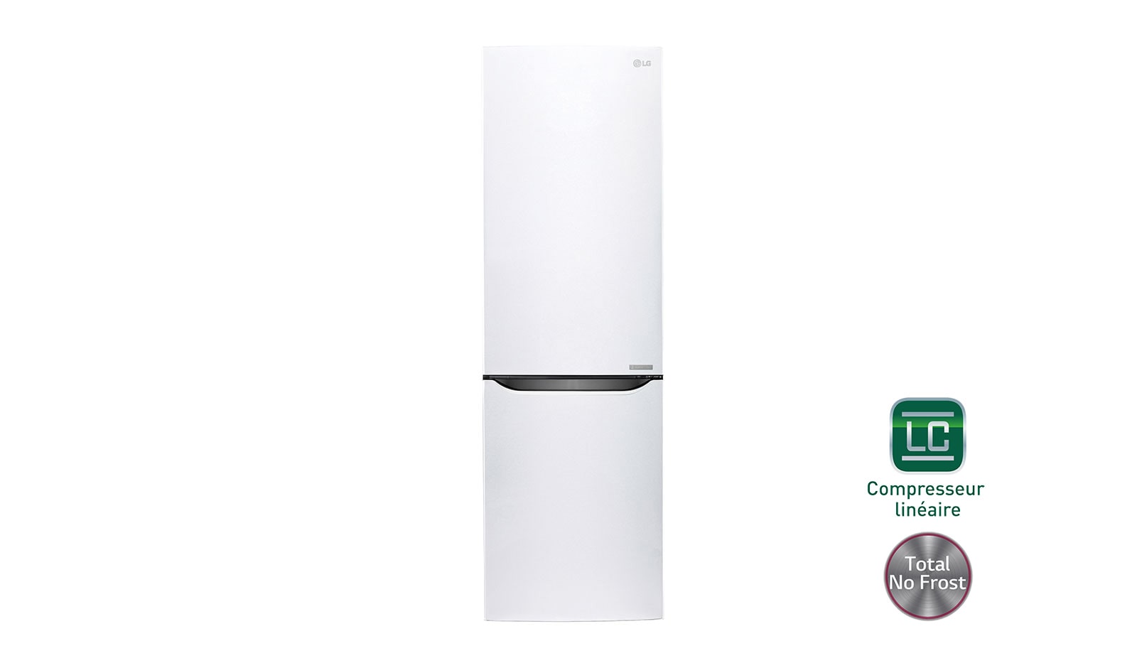 LG Réfrigérateur combiné | Total No Frost | Compresseur linéaire inverter | Smart Diagnosis™ | Moist Balance Crisper | A++, LG GB6106SWH