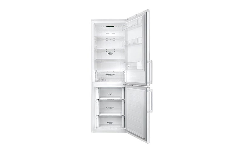 LG Réfrigérateur combiné | Total No Frost | Compresseur linéaire inverter | Smart Diagnosis™ | Moist Balance Crisper | A++, LG GB6216BWH