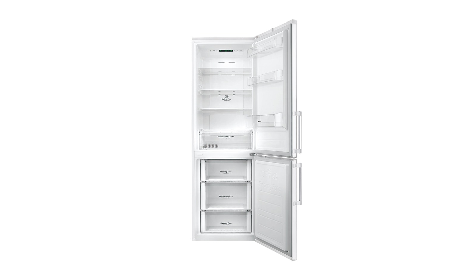 LG Réfrigérateur combiné | Total No Frost | Compresseur linéaire inverter | Smart Diagnosis™ | Moist Balance Crisper | A++, LG GB6216BWH