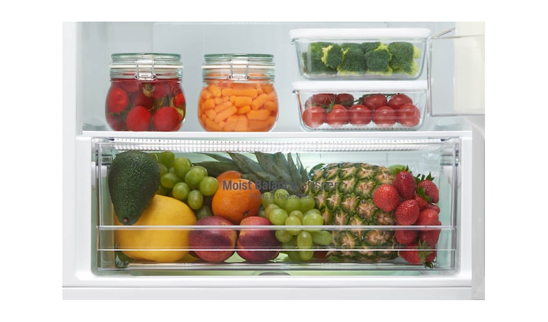 LG Réfrigérateur combiné | Total No Frost | Compresseur linéaire inverter | Smart Diagnosis™ | Moist Balance Crisper | A++, LG GB6216BWH