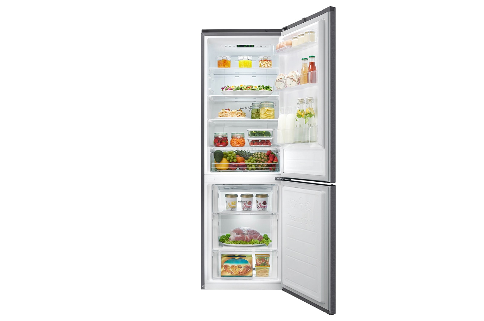 LG Réfrigérateur combiné | Total No Frost | Compresseur linéaire inverter| 37dB | Moist Balance Crisper, LG GB6216SDS
