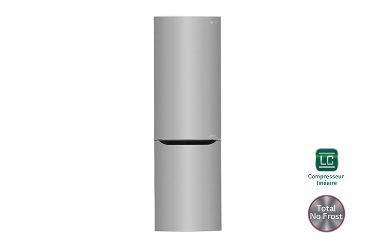 Vue avant de Réfrigérateur combiné | Total No Frost  | Compresseur linéaire inverter | Smart Diagnosis™ | Moist Balance Crisper | A&#43;&#43;&#43; LG GB6238SPS