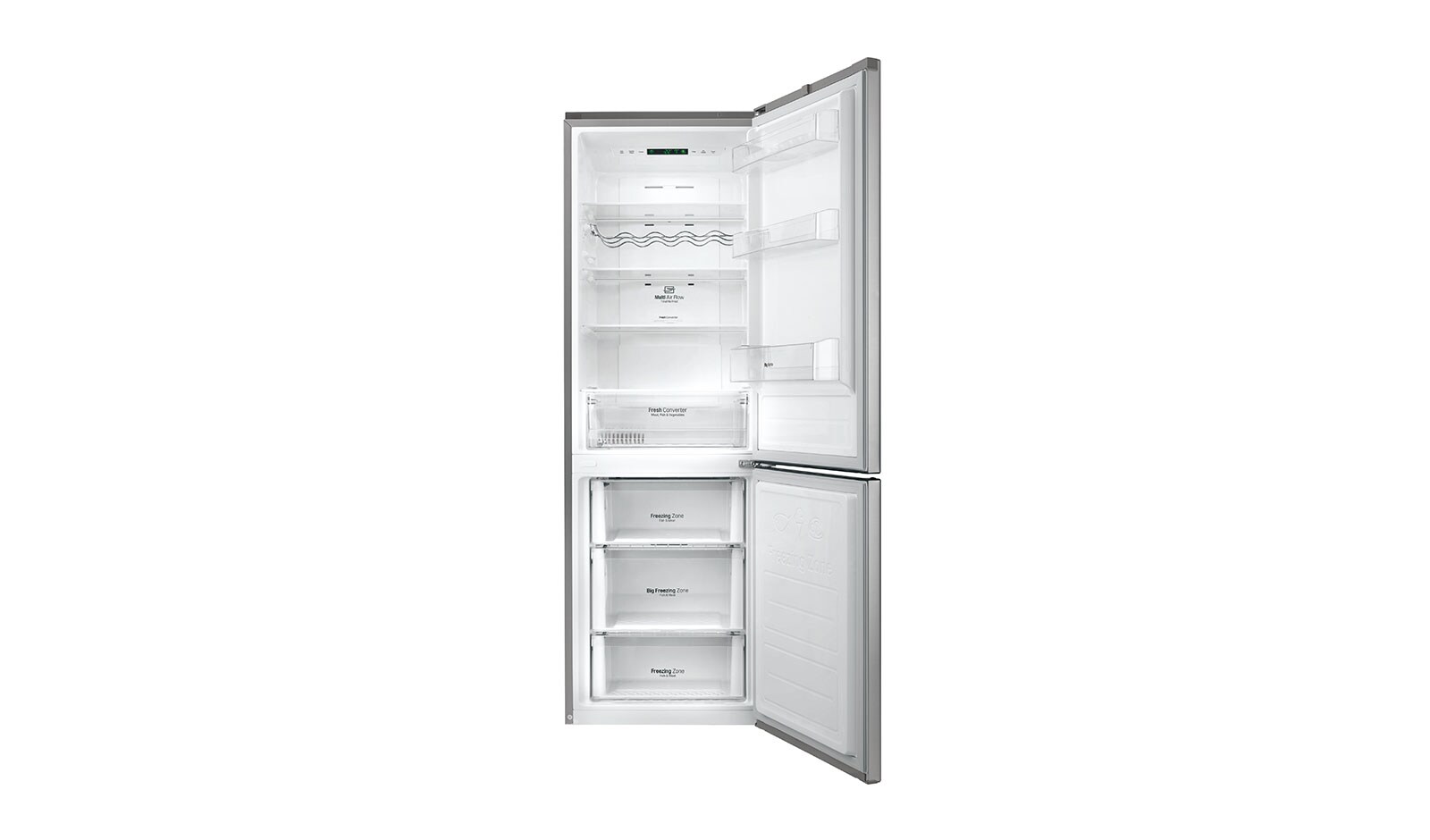 LG Réfrigérateur combiné | Total No Frost  | Compresseur linéaire inverter | Smart Diagnosis™ | Moist Balance Crisper | A+++, LG GB6238SPS