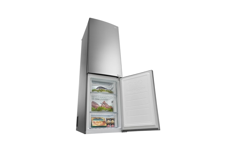 LG Réfrigérateur combiné | 343L | Compresseur linéaire |Total No Frost | Chiller Box | Smart Diagnosis | A+++, LG GB6338SPS