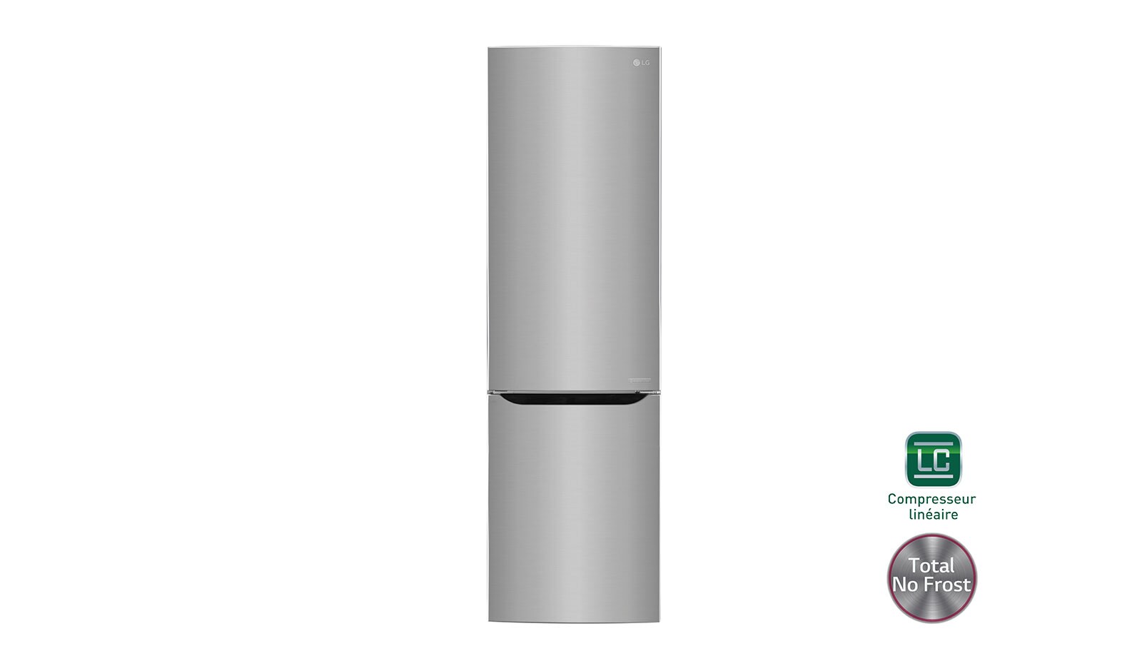 Vue avant de Réfrigérateur combiné | Total No Frost  | Compresseur linéaire inverter | Smart Diagnosis™ | Moist Balance Crisper | A++ LG GB6346SPS