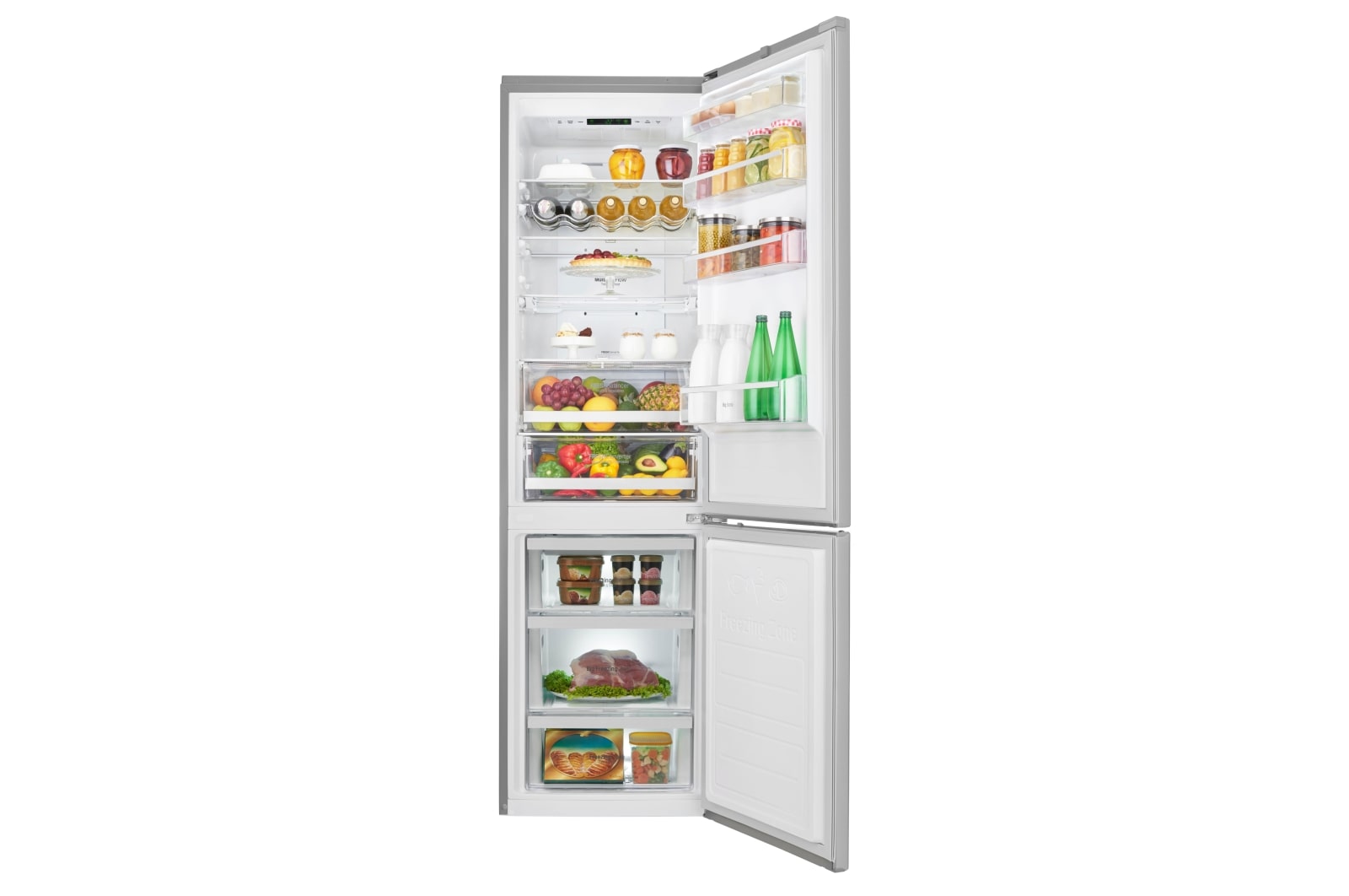 LG Réfrigérateur combiné | Total No Frost | Compresseur linéaire inverter | 37dB | Moist Balance Crisper | Fresh converter , LG GB6388SSA