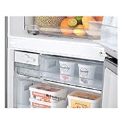 LG Réfrigérateur Combiné  70cm | 462L | E | 41dB(C) | Total No Frost | Compresseur Smart Inverter, LG GBB566PZHZN