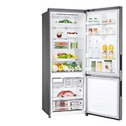 LG Réfrigérateur Combiné  70cm | 462L | E | 41dB(C) | Total No Frost | Compresseur Smart Inverter, LG GBB566PZHZN