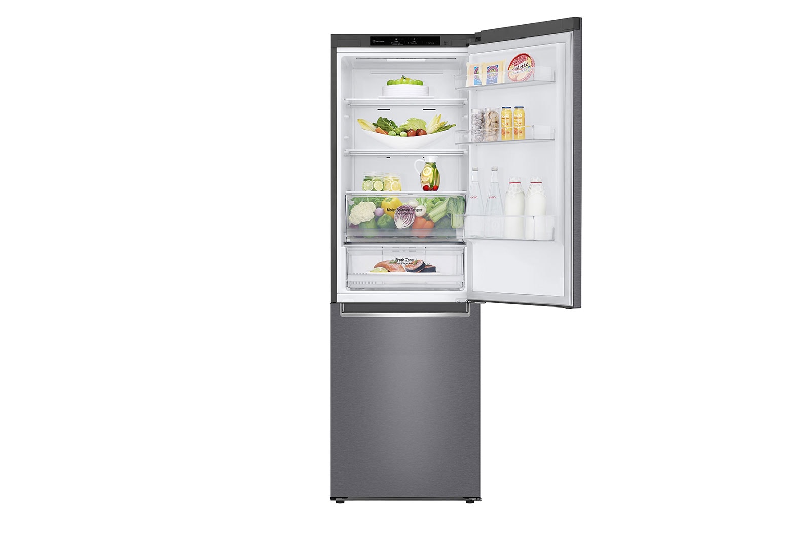 LG Réfrigérateur combiné | 341L | 35dB(B) | Door Cooling+ | Compresseur Smart Inverter, LG GBB61DSJEN