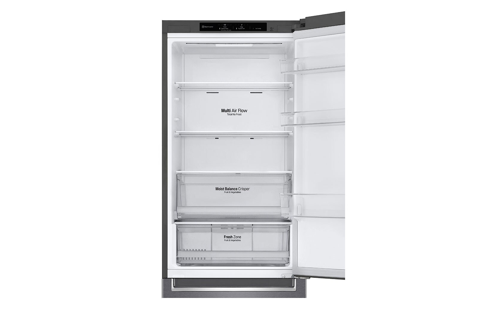 LG Réfrigérateur combiné | 341L | 35dB(B) | Door Cooling+ | Compresseur Smart Inverter, LG GBB61DSJEN