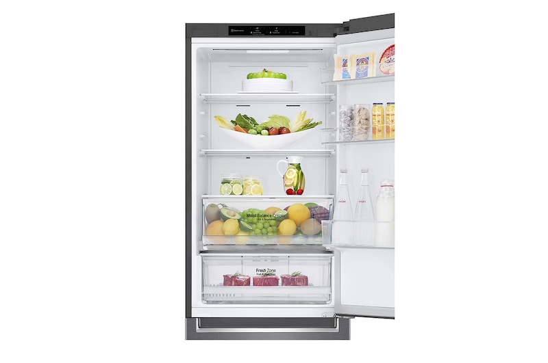 LG Réfrigérateur combiné | 341L | 35dB(B) | Door Cooling+ | Compresseur Smart Inverter, LG GBB61DSJEN