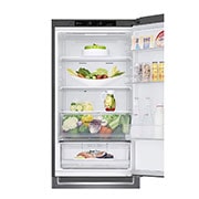 LG Réfrigérateur combiné | 341L | E | 36dB(C) | Total No Frost | Compresseur Linéaire Inverter, LG GBB61DSJZN