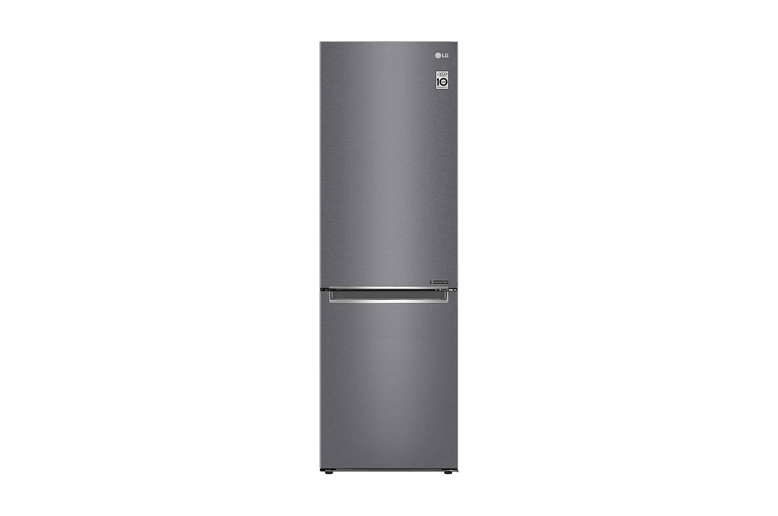 Vue avant de Réfrigérateur combiné | 341L | E | 36dB(C) | Total No Frost | Compresseur Linéaire Inverter LG GBB61DSJZN