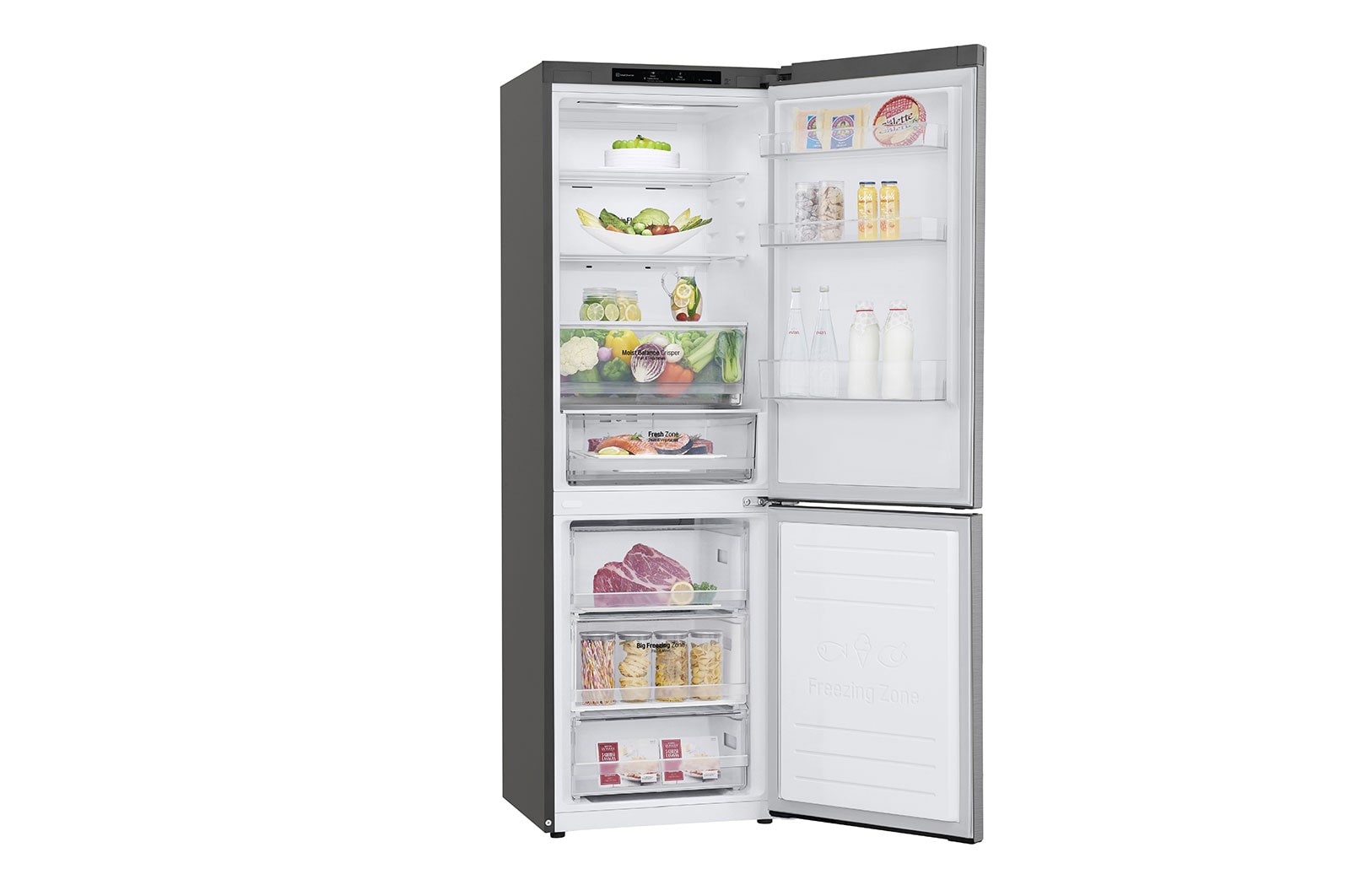 LG Réfrigérateur Combiné | 341L | 35dB | Door Cooling+, LG GBB61PZJEN