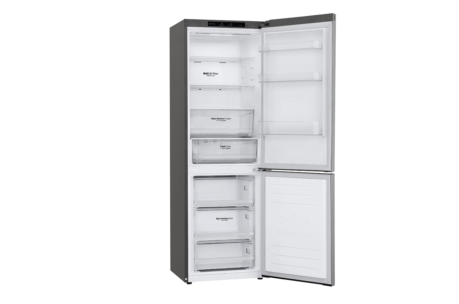 LG Réfrigérateur Combiné | 341L | 35dB | Door Cooling+, LG GBB61PZJEN