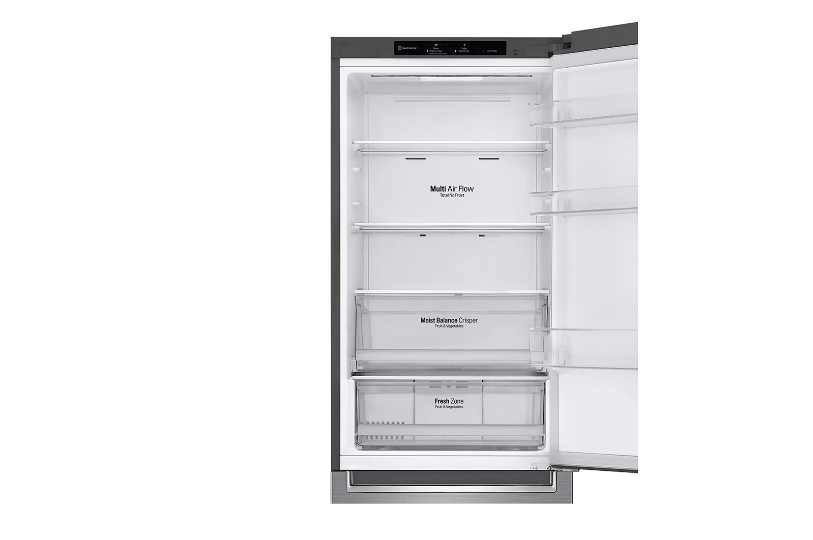 LG Réfrigérateur Combiné | 341L | 35dB | Door Cooling+, LG GBB61PZJEN