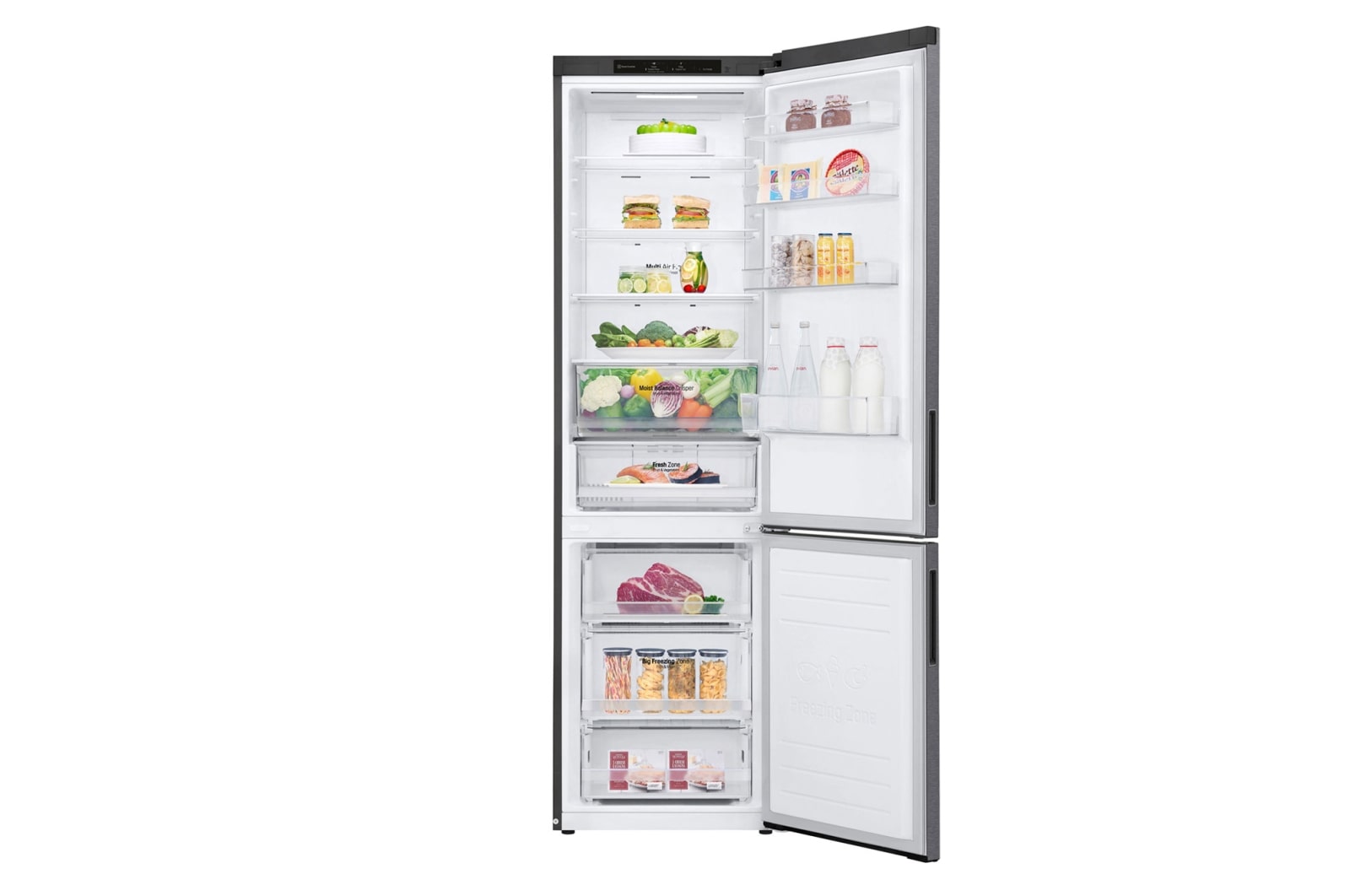 LG Réfrigérateur Combiné | 384L | 35dB | Door Cooling+, LG GBB62DSJEC