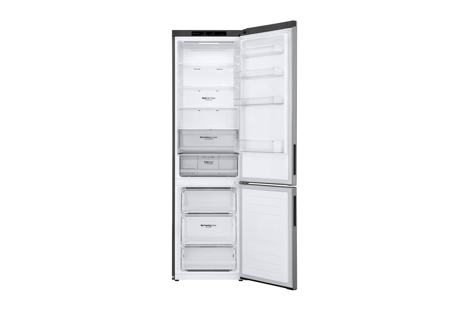 LG Réfrigérateur Combiné | 384L | 35dB | Door Cooling+, LG GBB62PZJEC