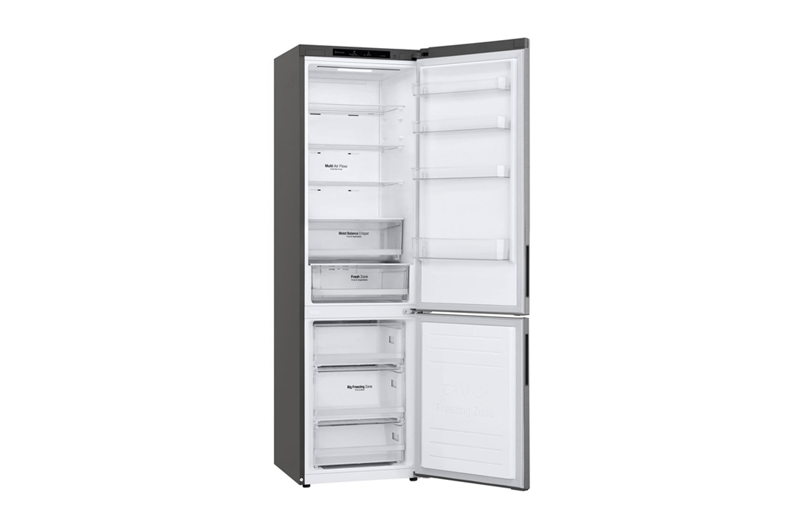 LG Réfrigérateur Combiné | 384L | 35dB | Door Cooling+, LG GBB62PZJEC