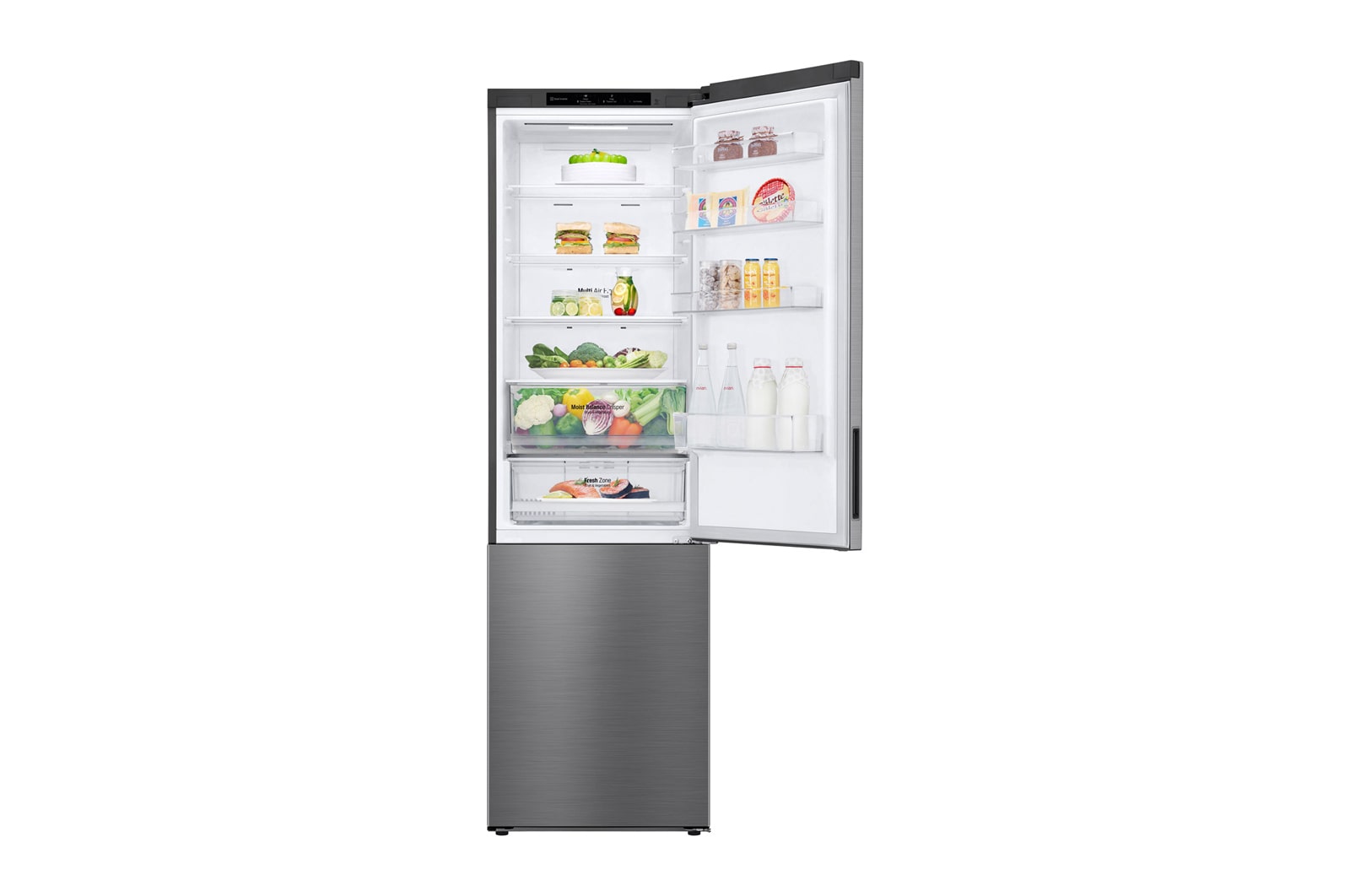 LG Réfrigérateur Combiné | 384L | 35dB | Door Cooling+, LG GBB62PZJEC