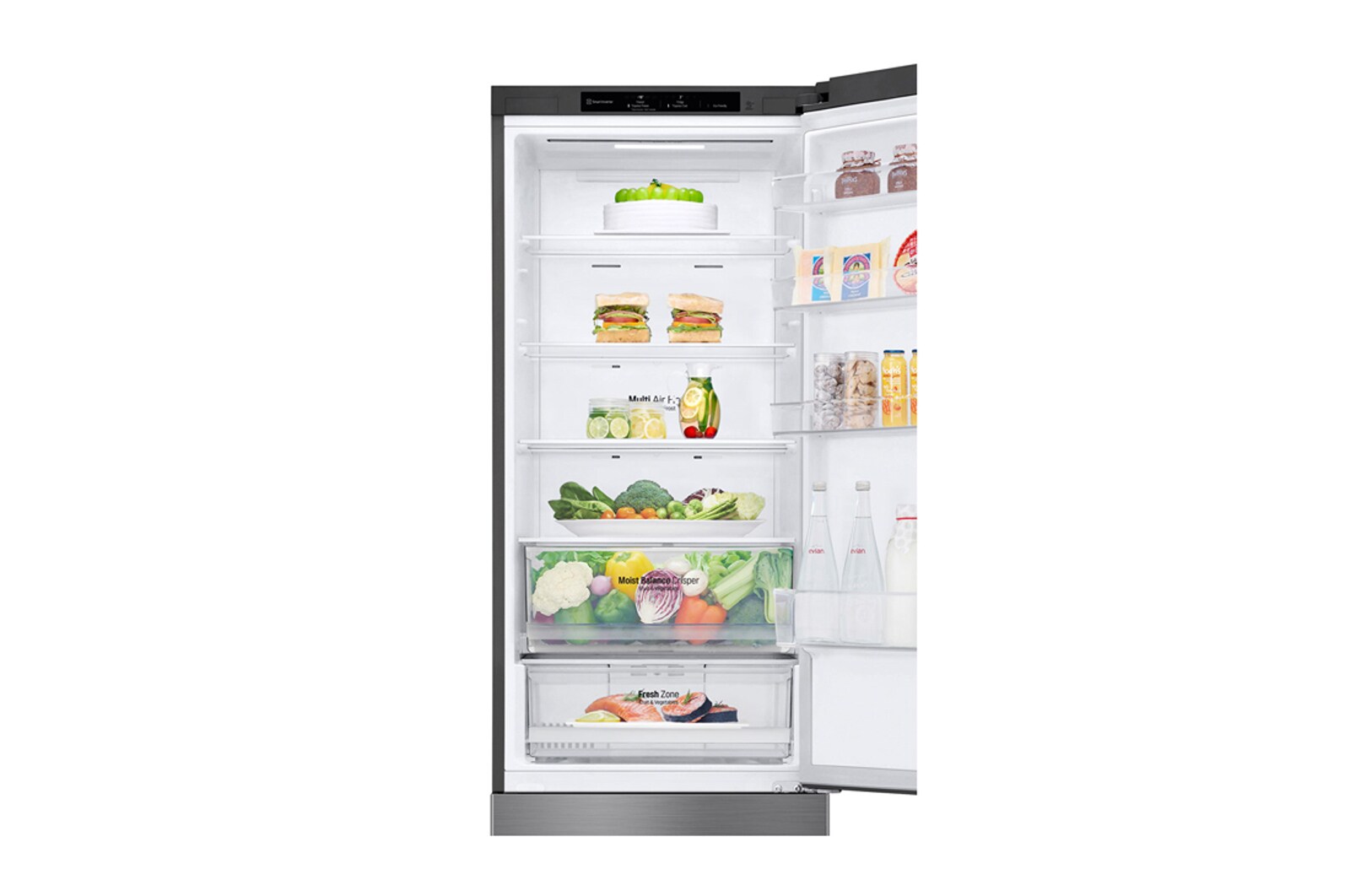 LG Réfrigérateur Combiné | 384L | 35dB | Door Cooling+, LG GBB62PZJEC