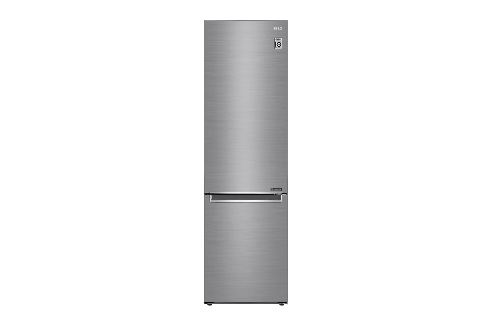 Vue avant de Réfrigérateur combiné | 384L | E | 36dB(C) | Total No Frost | Compresseur Linéaire Inverter   LG GBB62PZJZN