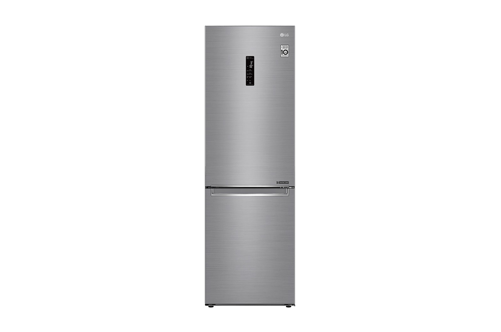 Vue avant de Réfrigérateur combiné | 341L | E  | 36dB | Total No Frost | Compresseur Linéaire Inverter LG GBB71PZDZN