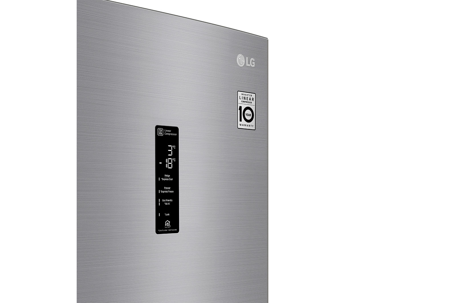LG Réfrigérateur combiné | 341L | E  | 36dB | Total No Frost | Compresseur Linéaire Inverter, LG GBB71PZDZN