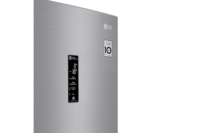 LG Réfrigérateur combiné | 341L | E  | 36dB | Total No Frost | Compresseur Linéaire Inverter, LG GBB71PZDZN