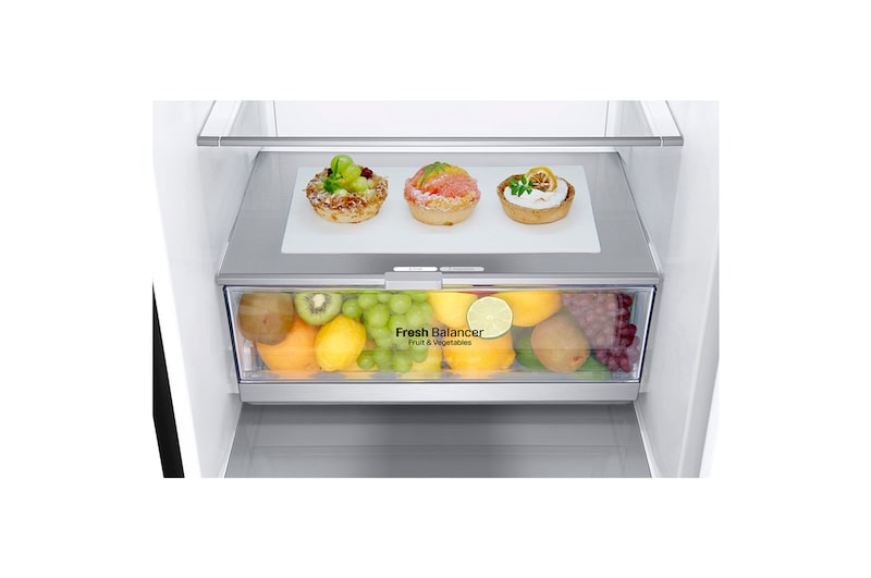 LG Réfrigérateur combiné | 384L | D | 35dB(B) | Door Cooling+™ | Compresseur Smart Inverter, LG GBB72MCDDN