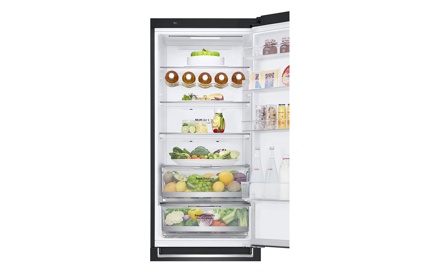 LG Réfrigérateur combiné | 384L | 35dB(B) | Door Cooling+ | Compresseur Smart Inverter, LG GBB72MCDEN