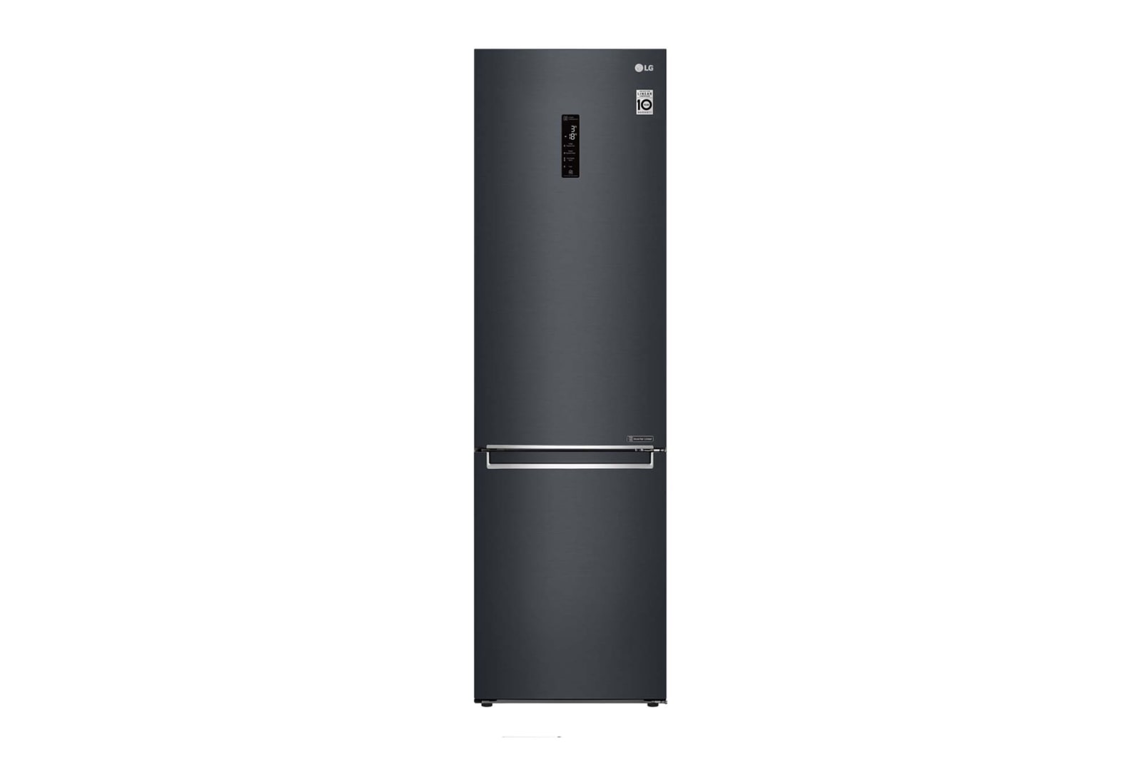 Vue avant de Réfrigérateur combiné | 384L | E | 36dB(C) | Total No Frost | Compresseur Linéaire Inverter   LG GBB72MCDZN