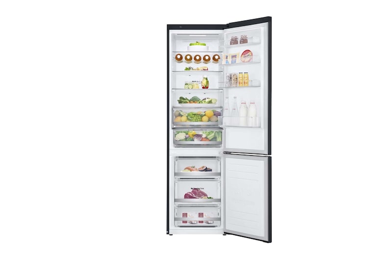 LG Réfrigérateur combiné | 384L | E | 36dB(C) | Total No Frost | Compresseur Linéaire Inverter  , LG GBB72MCDZN