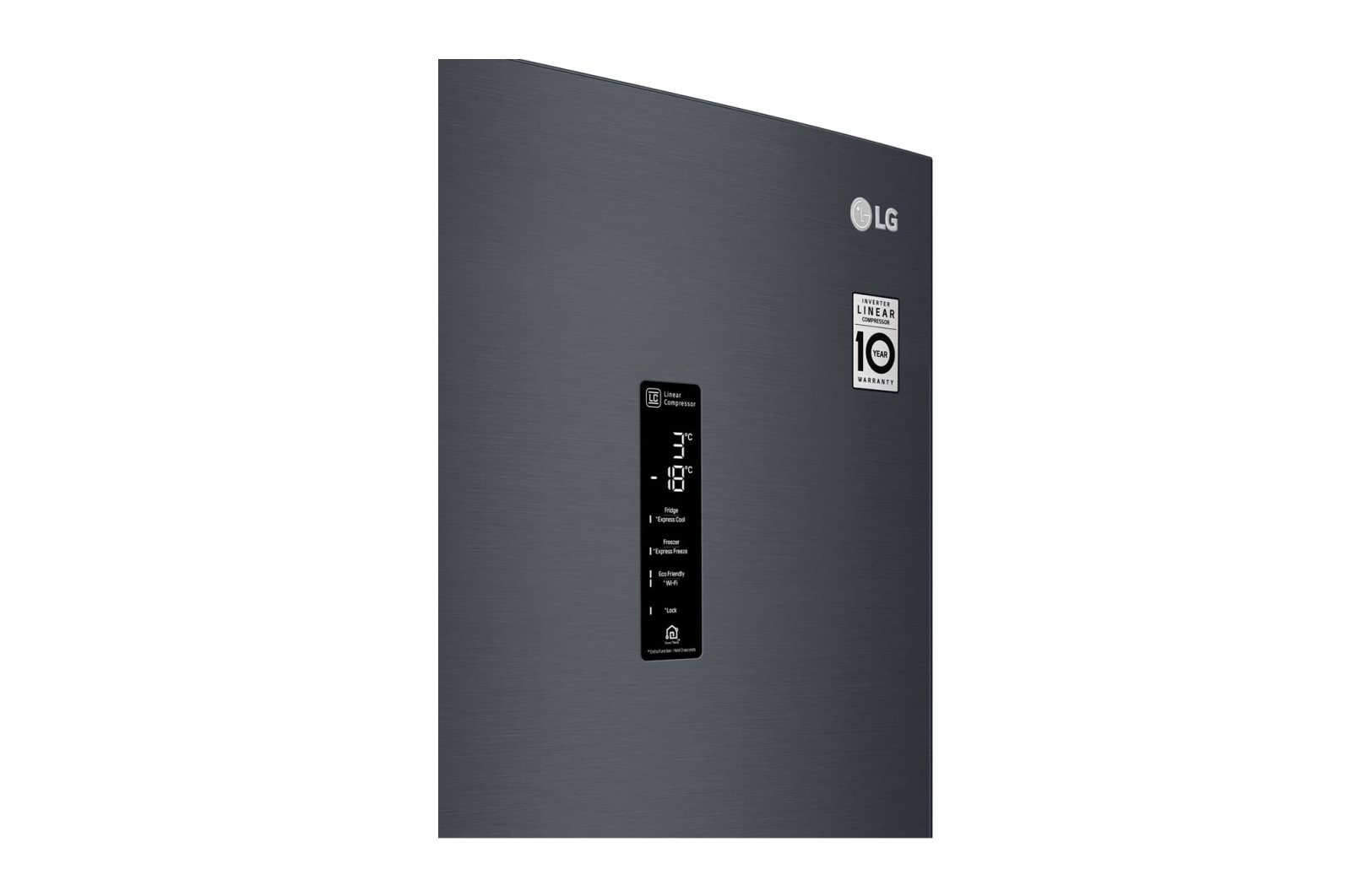LG Réfrigérateur combiné | 384L | E | 36dB(C) | Total No Frost | Compresseur Linéaire Inverter  , LG GBB72MCDZN