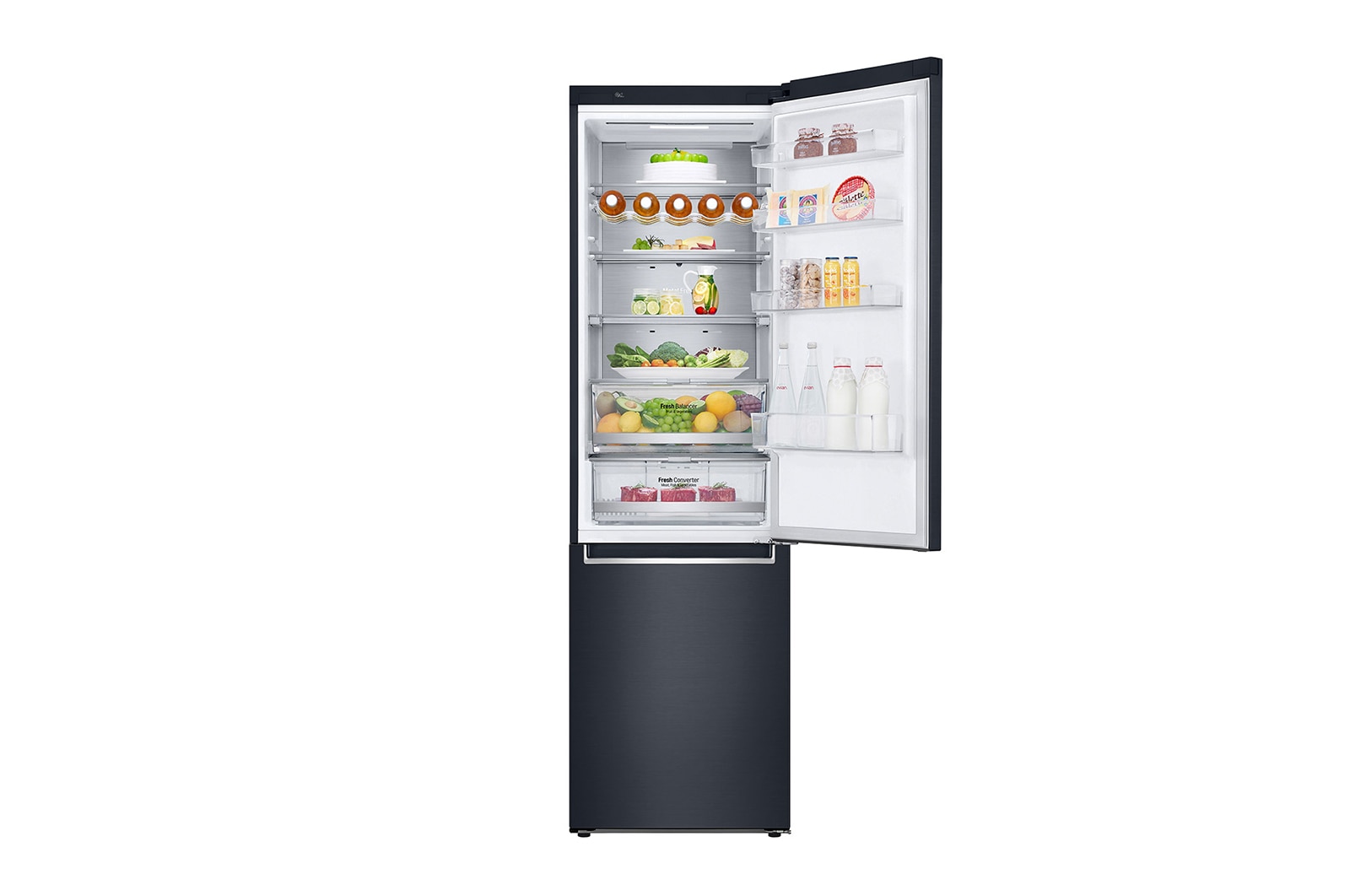 LG Réfrigérateur Combiné | 384L | D | 36 dB(C) | Total No Frost | Compresseur Linéaire Inverter, LG GBB72MCUFN