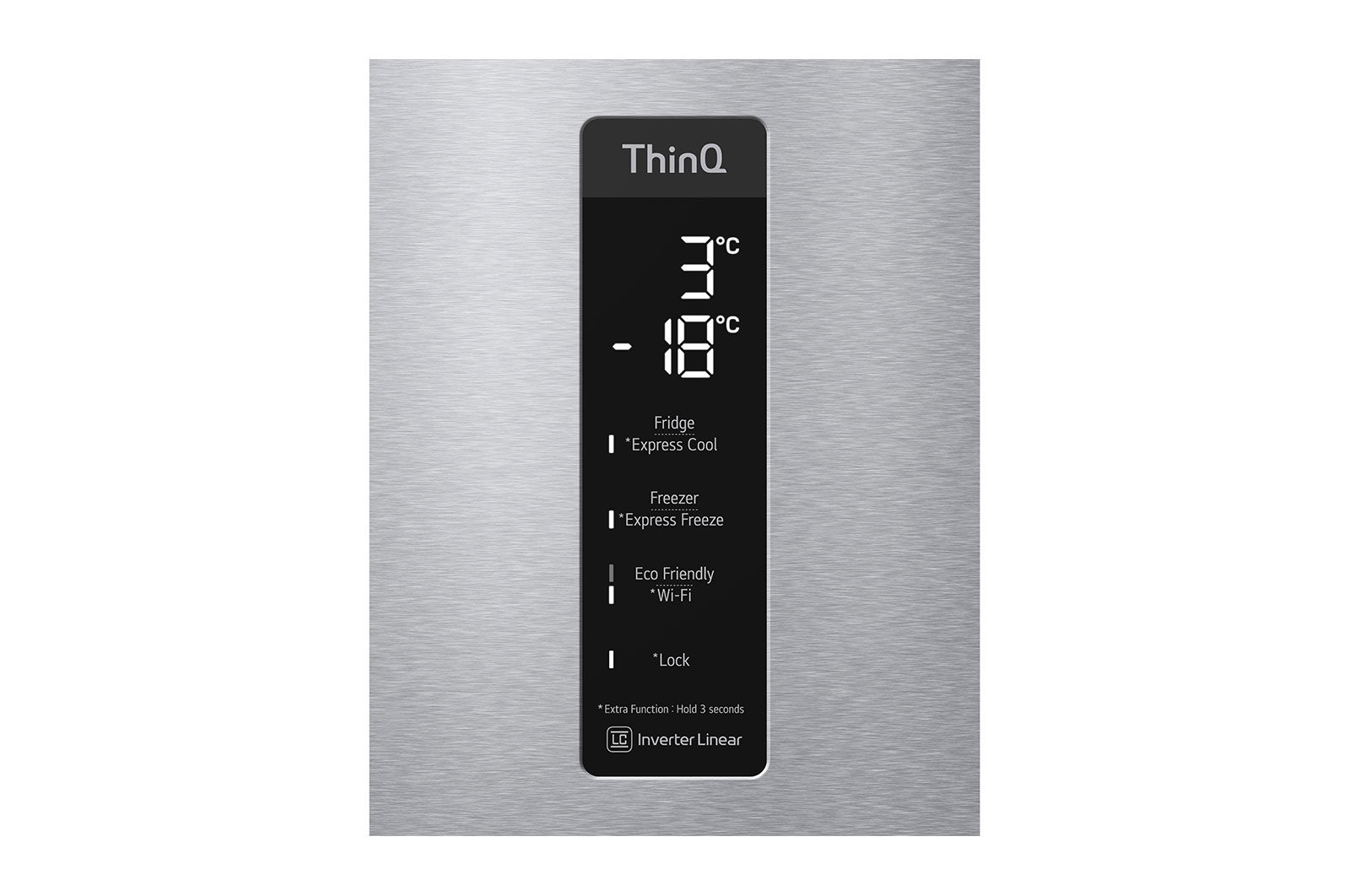 LG Réfrigérateur combiné | 384L | 35dB(B) | DoorCooling+ | Compresseur Linéaire Inverter, LG GBB72NSUCN