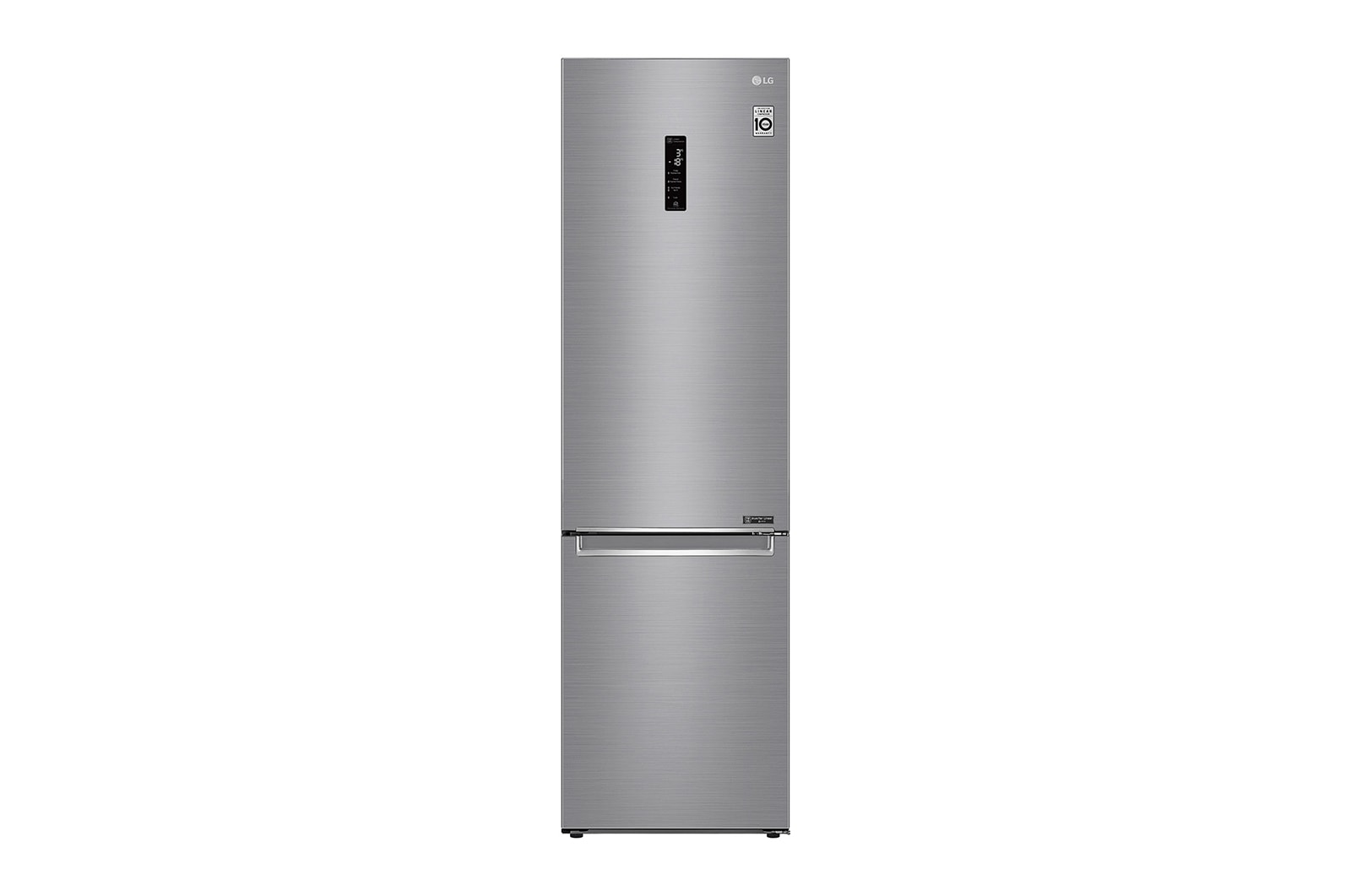 Vue avant de Réfrigérateur Combiné | 384L | E | 36 dB(C) | Total No Frost | Compresseur Linéaire Inverter LG GBB72PZUZN