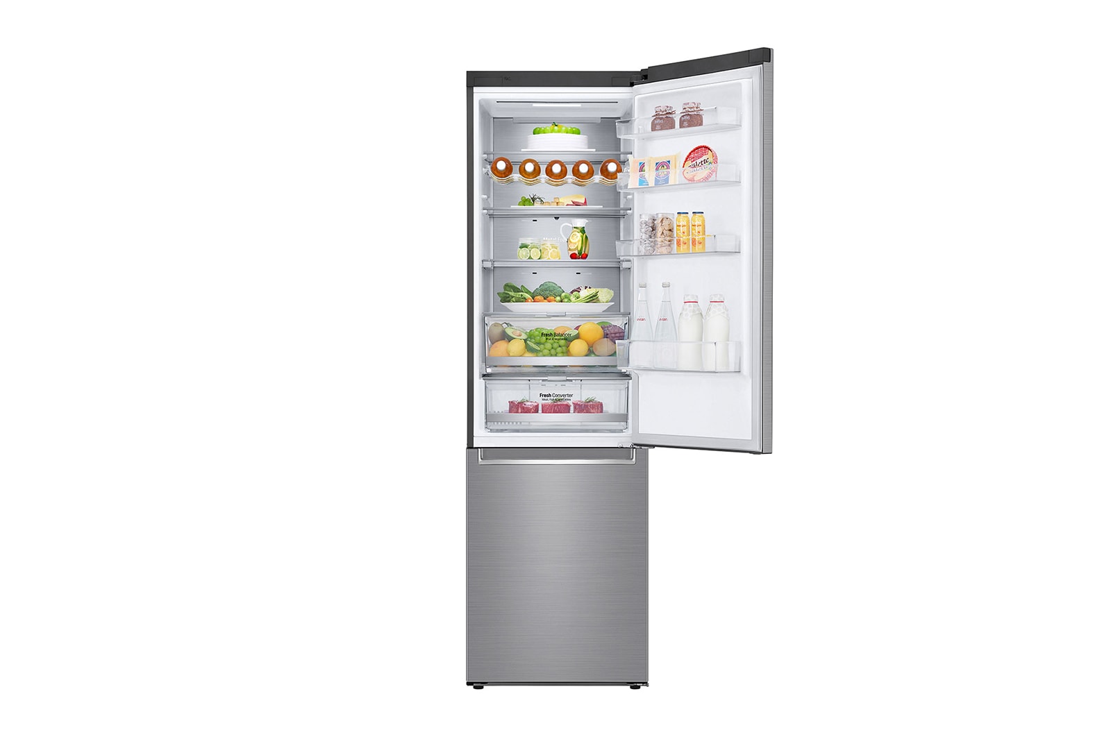 LG Réfrigérateur Combiné | 384L | E | 36 dB(C) | Total No Frost | Compresseur Linéaire Inverter, LG GBB72PZUZN