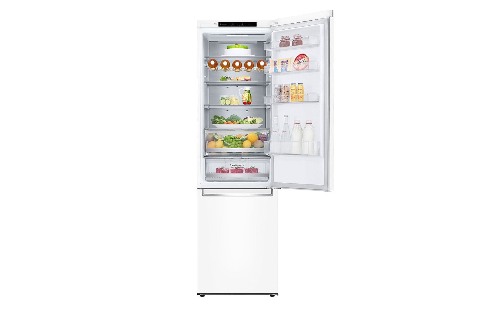LG Réfrigérateur combiné | 384L | D | 35dB(B) | Total No Frost | Compresseur Smart Inverter, LG GBB72SWVDN