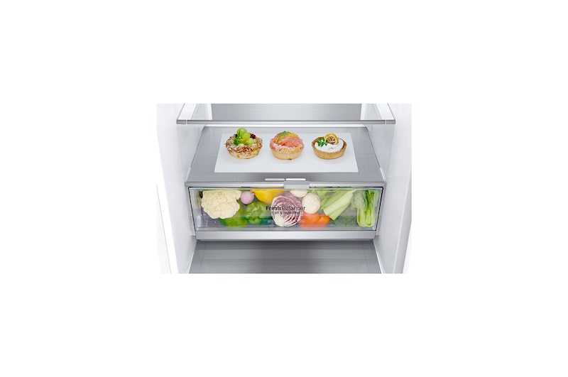 LG Réfrigérateur combiné | 384L | 35dB(B) | DoorCooling+ | Compresseur Smart Inverter, LG GBB72SWVEN