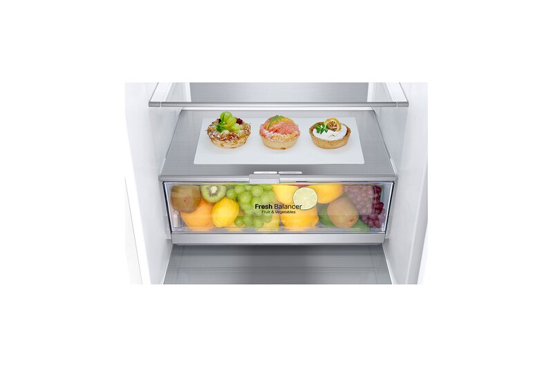 LG Réfrigérateur combiné | 384L | 35dB(B) | DoorCooling+ | Compresseur Smart Inverter, LG GBB72SWVEN