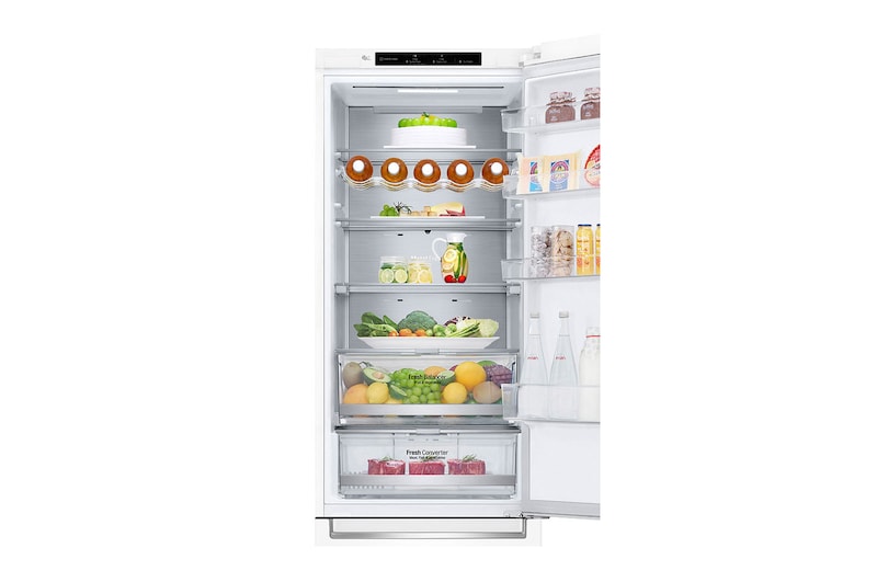 LG Réfrigérateur Combiné | 384L | D | 36 dB(C)  | Door Cooling | Compresseur Linéaire Inverter, LG GBB72SWVFN