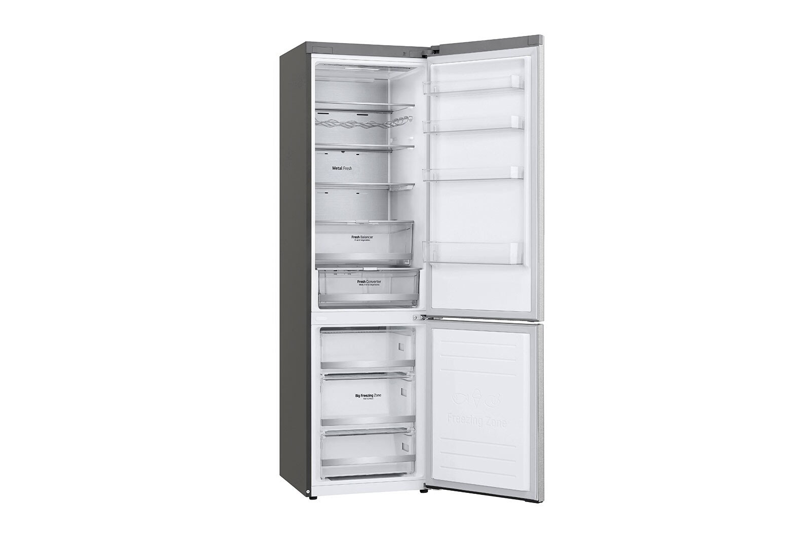 LG Réfrigérateur combiné | 384L | C | 35dB | Door Cooling+™ | Compresseur linéaire Inverter , LG GBB92MBACP
