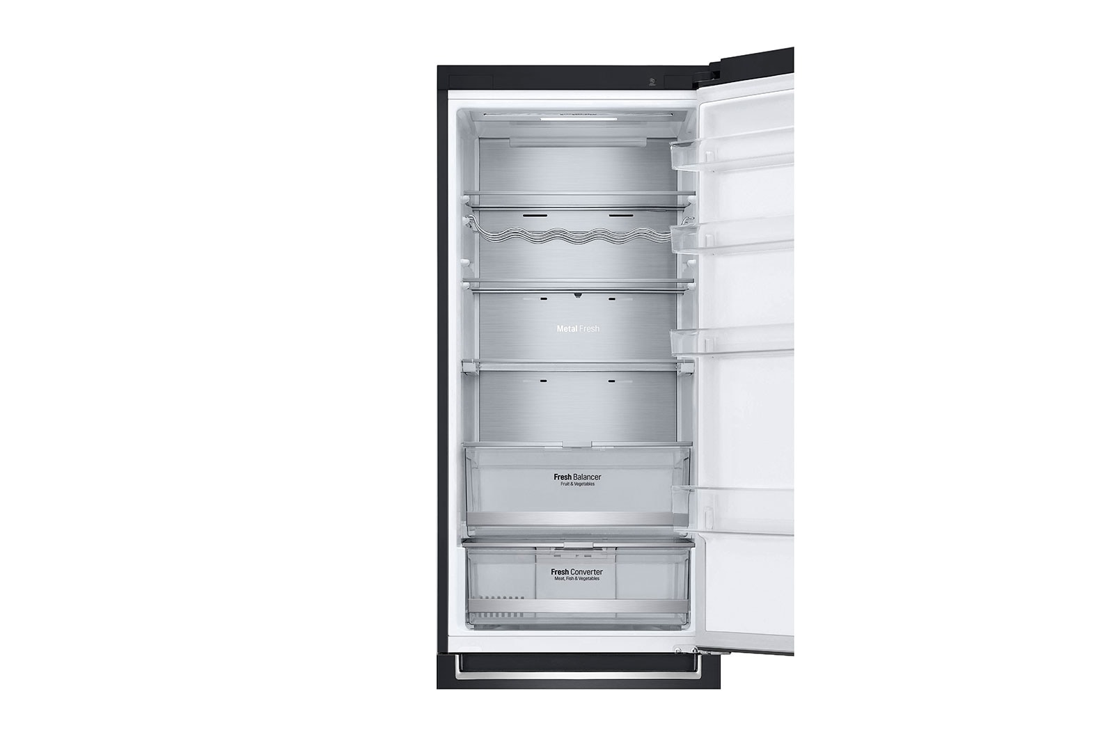 LG Réfrigérateur combiné | 384L | 35dB(B) | DoorCooling+ | Compresseur Linéaire Inverter, LG GBB92MCABP