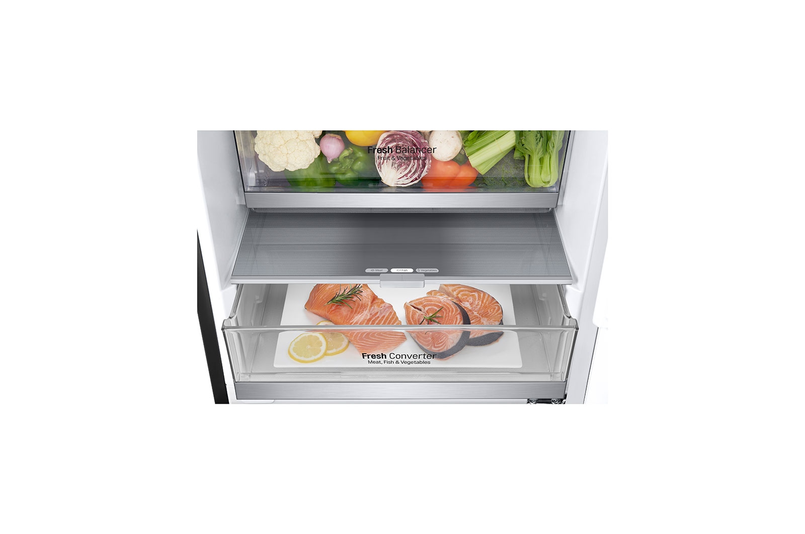 LG Réfrigérateur combiné | 384L | 35dB(B) | DoorCooling+ | Compresseur Linéaire Inverter, LG GBB92MCABP