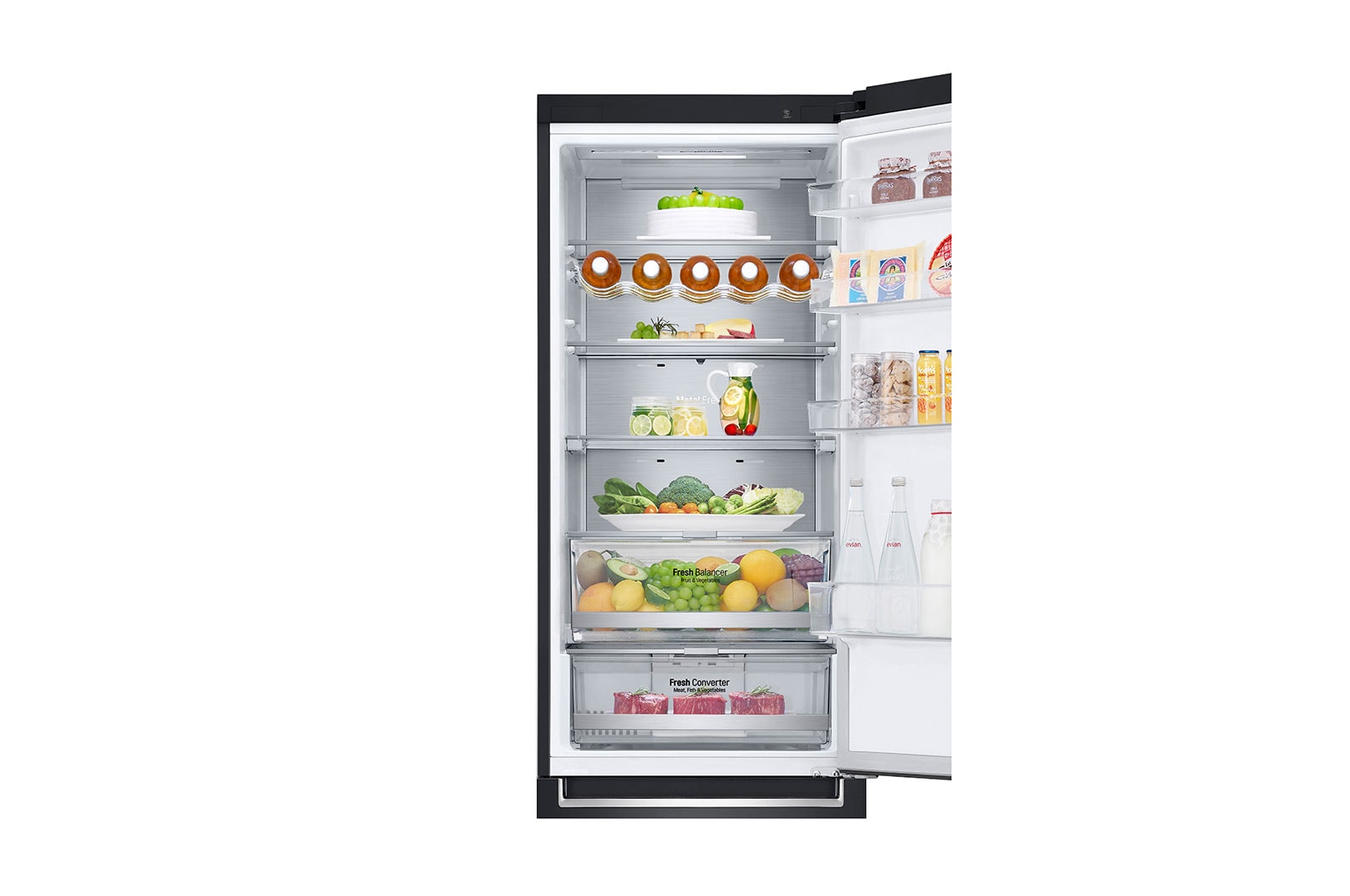 LG Réfrigérateur combiné | 384L | 35dB(B) | DoorCooling+ | Compresseur Linéaire Inverter, LG GBB92MCABP